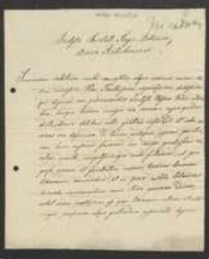 Brief von Emrich von Frivaldszky an Regensburgische Botanische Gesellschaft