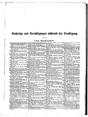 Nachträge und Berichtigungen während der Drucklegung
