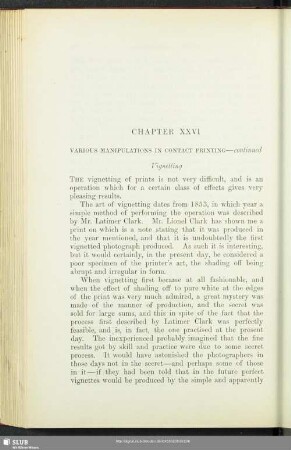 Chapter XXVI Various Manipulations In Contact Printing - continued