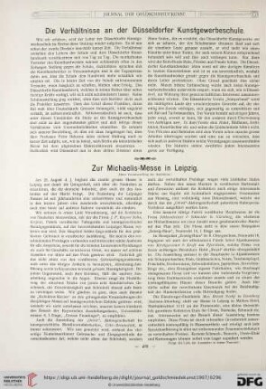 Zur Michaelis-Messe in Leipzig