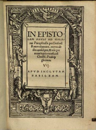 In Epistolam Pavli Ad Galatas Paraphrasis