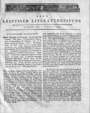 1809-02-01 : 14. Stück