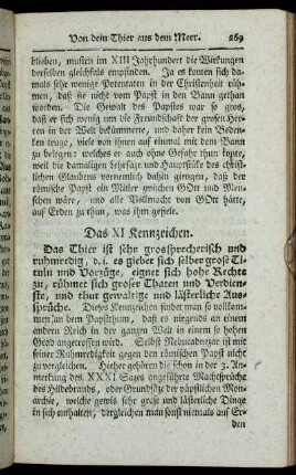 Das XI Kennzeichen. - Das XIII Kennzeichen.