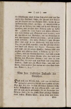 Von dem sündlichen Zustande der Menschen