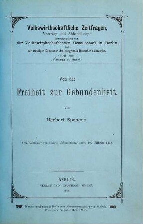 Von der Freiheit zur Gebundenheit