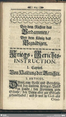 Kriegs-Gerichts-Instruction