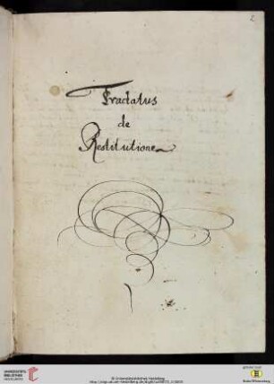 Tractatus de Restitutione