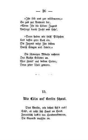 15. Wie Cöln auf Berlin schaut