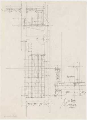 Döllgast, Hans; Kirche (Kürzel MK) - Grundriss; Ansicht; Schnitt
