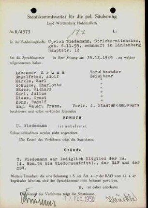 Wiedemann, Ulrich
