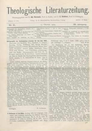 577-580 [Rezension] A Dictionary of the Bible
