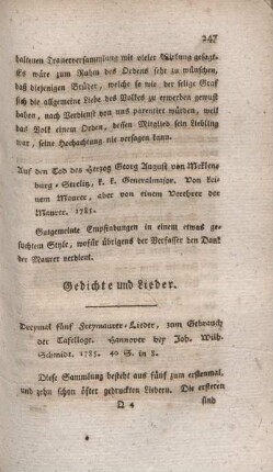 Gedichte und Lieder
