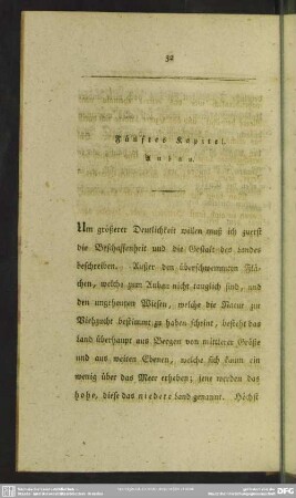 Fünftes Kapitel. Anbau