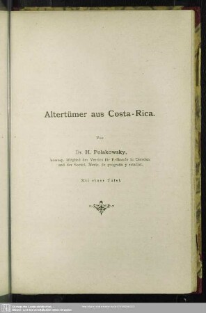 Altertümer aus Costa-Rica