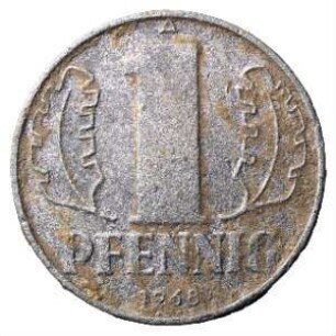 Fundmünze, Pfennig, 1968