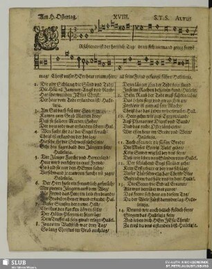 OsterGesäng. [Nr. XVIII - XXIV]
