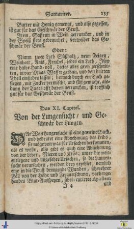 Cap. IX. Von der Lungensucht, und Geschwär der Lungen - X. Von der Schwindsucht.