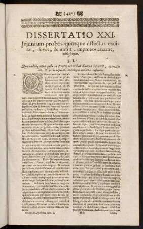427-450, Dissertatio XXI.