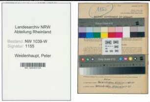 Entnazifizierung Peter Weidenhaupt , geb. 16.01.1897 (Schausteller)