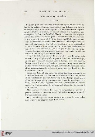 Chapitre quatrième: Du platre