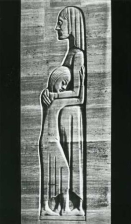 Ernst Barlach, Hamburger Ehrenmal, Stein/ Muschelkalk, 1931, Rathausmarkt, Hamburg