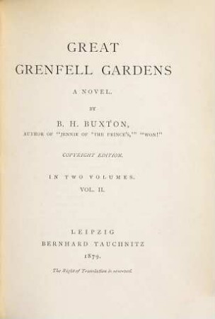 Great Grenfell gardens : a novel. 2