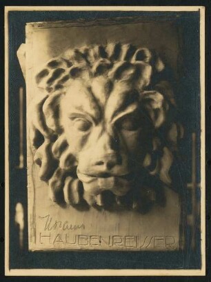 Fotografien: Skulptur Löwenkopf