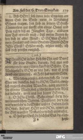 Am Fest der H. Drey-Einigkeit.