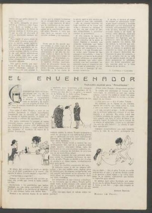 El envenenador : Traducción especial para "Actualidades". - Monos de Poggi.