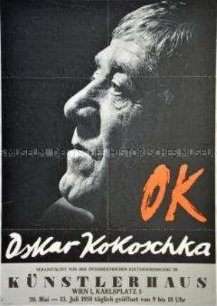 Plakat zu einer Ausstellung im Künstlerhaus in Wien