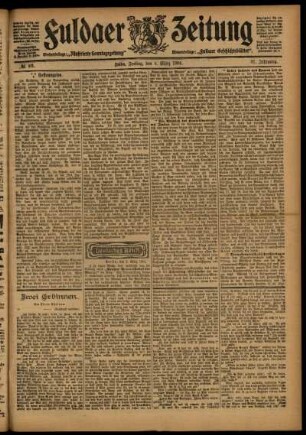 Ausgabe vom Freitag, den 04. März 1904.