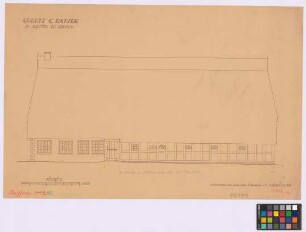 Arsten ([Landkreis] Bremen): Erbhof G. Bätjer. Haupthaus (Süd-Ansicht)