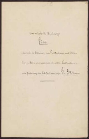 Eckstein, Friedrich, Lederfabrikant Bau eines Trockenhauses mit Rindenboden und eines Trockenschuppens