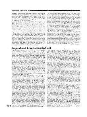 Jugend und Arbeitsdienstpflicht