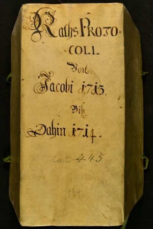 Ratsprotokolle, 1713 Aug. 1. - 1714 Juli 24.