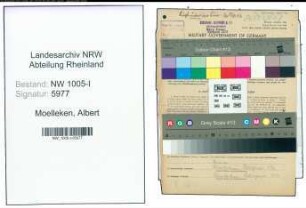 Entnazifizierung Albert Moelleken , geb. 21.02.1915 (Monteur)