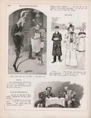 "Angenehme Aussicht" "Zeitbild" "Curiose Ehrlichkeit"