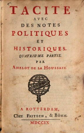 Tacite : Avec Des Notes Politiques Et Historiques, 4