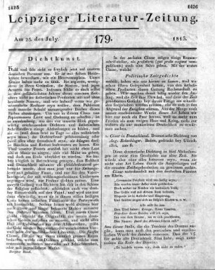 1815-07-25 : 179. Stück