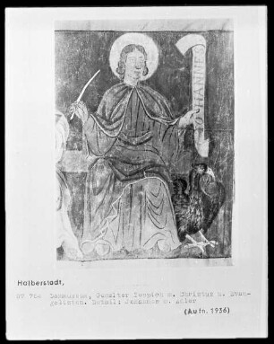 Der Evangelist Johannes mit Symbol
