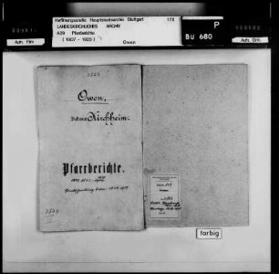 Owen: Pfarrberichte und Pfarrbeschreibungen