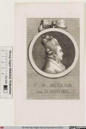 Bildnis Catharina Magdalena Brückner, geb. Kleefelder