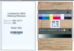Entnazifizierung Max Bauer , geb. 19.11.1895 (Arbeiter)