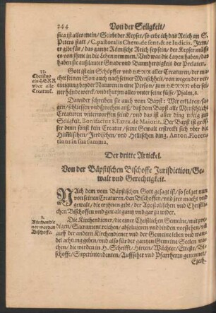 Der dritte Artickel.