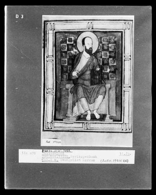 Perikopenbuch — Der Evangelist Markus, Folio 2verso