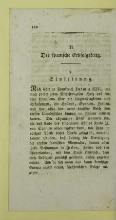 II. Der spanische Erbfolgekrieg