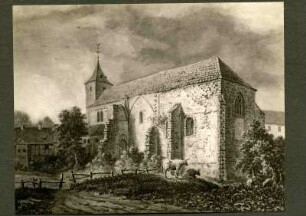 ehemalige Klosterkirche. 1840? Zeichnung von Gayer