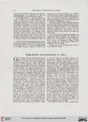 Verborgene Kunstschätze in Tirol