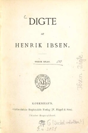 Digte af Henrik Ibsen