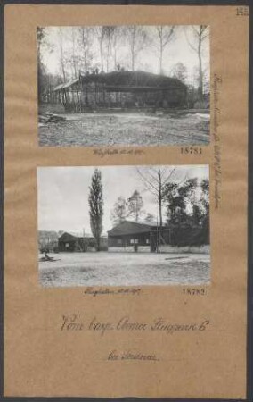 Flugplatz-Neuanlage für Armee-Flugp. 6 bei Grandglise: Werfthalle